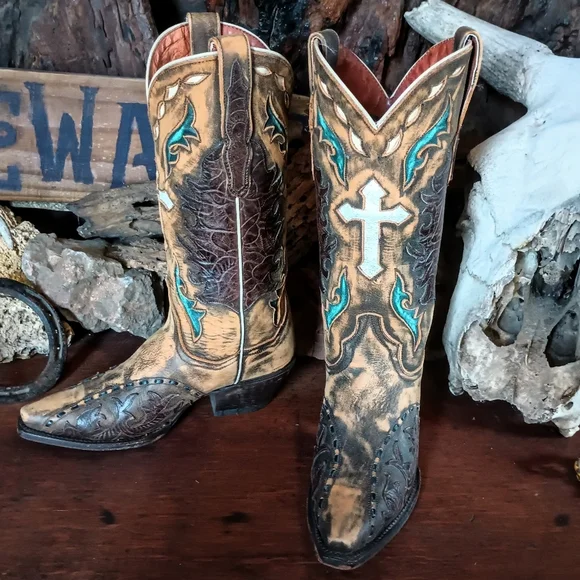 Dan Post lady "anthem" western boots 6.5M - Picture 4 of 9